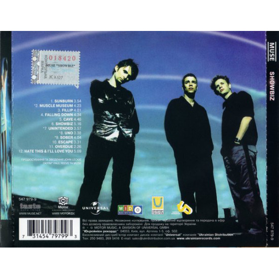 Muse – Showbiz 1999 (Первый студийный альбом) Muse – Showbiz 1999 (Первый студийный альбом)