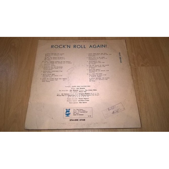 V.A. Rock' N Roll (Rock' N Roll Again!) 1978. (LP). 12. Vinyl. Plastinka. Romania. EX/EX. V.A. Rock' N Roll (Rock' N Roll Again!) 1978. (LP). 12. Vinyl. Plastinka. Romania. EX/EX.