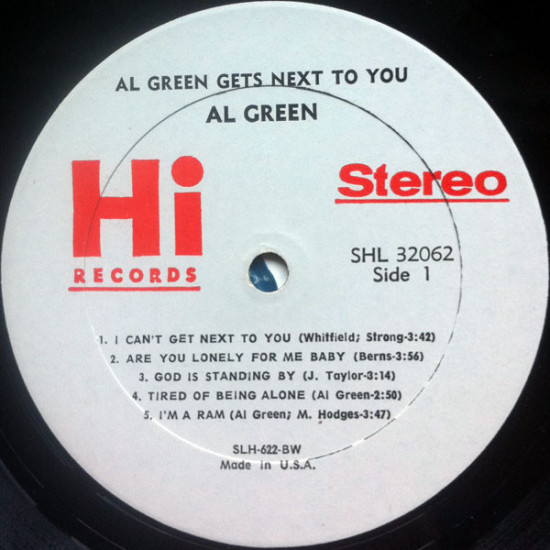 Al Green – Al Green Gets Next To You Al Green – Al Green Gets Next To You