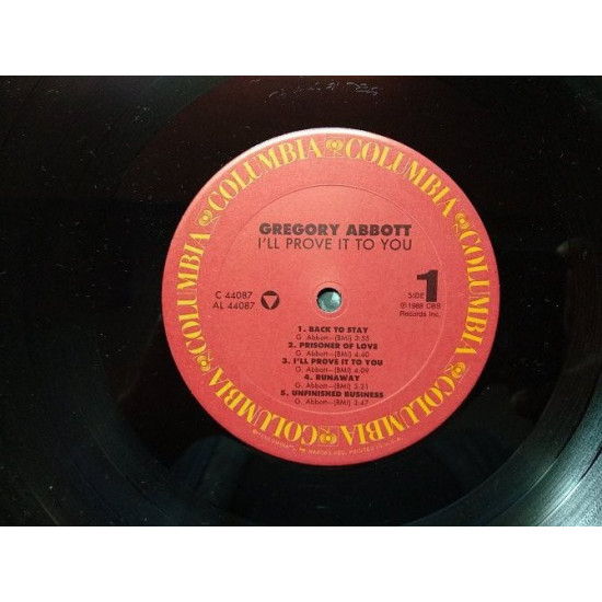 Gregory abbott - (I'll Prove It To You)1988 of the USA (M) (PH) Gregory abbott - (I'll Prove It To You)1988 of the USA (M) (PH)