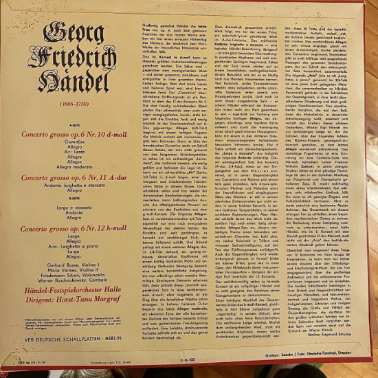 Georg Friedrich Handel:Concerti grossi op.6 Nr.10 - 12 Georg Friedrich Handel:Concerti grossi op.6 Nr.10 - 12