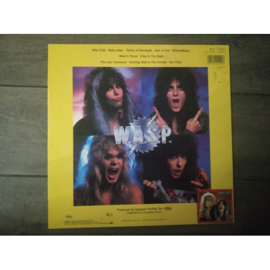 WASP The Last Command LP Capitil Holland 1985 WASP The Last Command LP Capitil Holland 1985