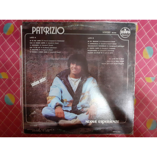 Vinyl record of LP Patrizio - Nuove Esperienze Vinyl record of LP Patrizio - Nuove Esperienze