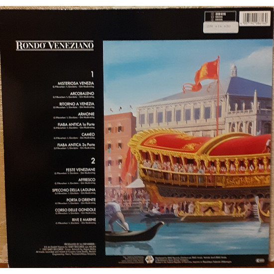 Пластинка Rondo' Veneziano – Misteriosa Venezia Пластинка Rondo' Veneziano – Misteriosa Venezia