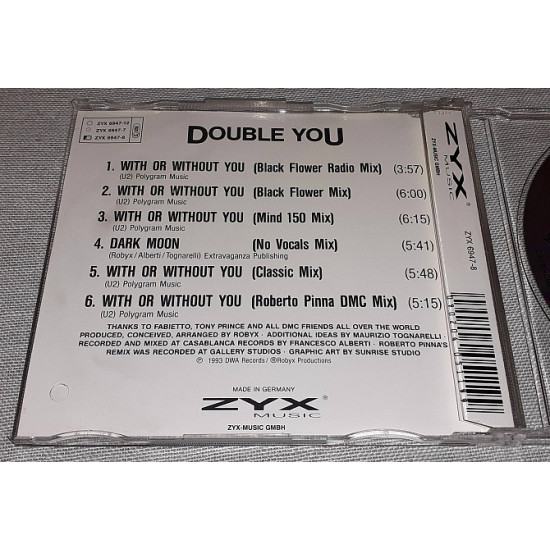 Фирменный Double You - With Or Without You (Special Remixes) Фирменный Double You - With Or Without You (Special Remixes)