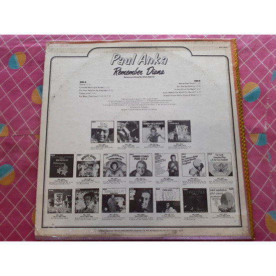 Виниловая пластинка LP Paul Anka - Remember Diana Виниловая пластинка LP Paul Anka - Remember Diana