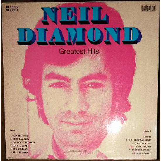 Neil Diamond – Greatest hits (1970) (made in Germany) Neil Diamond – Greatest hits (1970) (made in Germany)