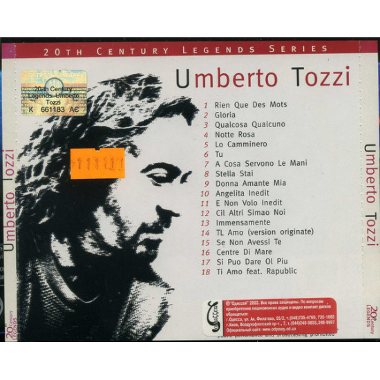 Umberto Tozzi – Umberto Tozzi Umberto Tozzi – Umberto Tozzi