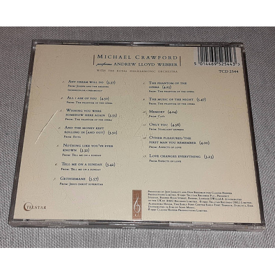 Фірмовий Michael Crawford - Michael Crawford Performs Andrew Lloyd Webber Фірмовий Michael Crawford - Michael Crawford Performs Andrew Lloyd Webber