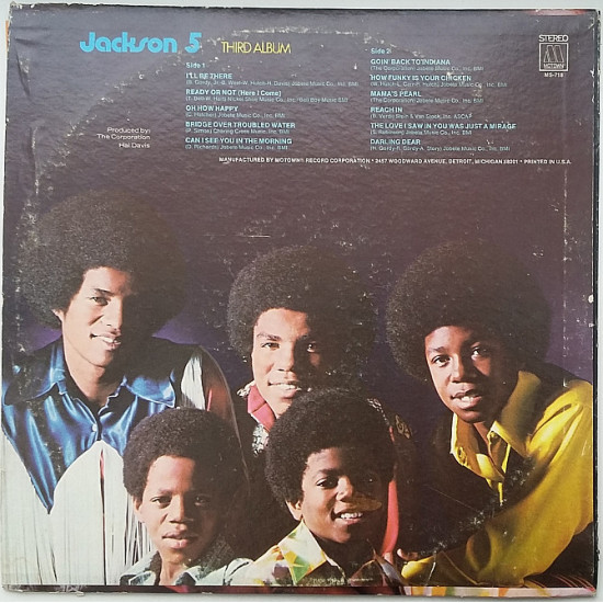 THE JACKSON 5 Third Album LP VG++/VG+ THE JACKSON 5 Third Album LP VG++/VG+