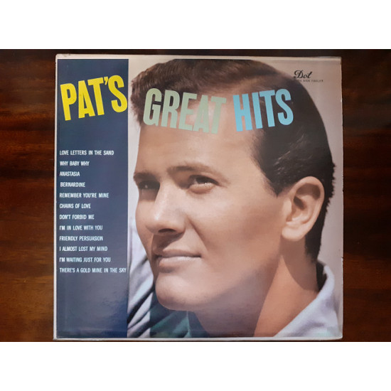 Vinyl record of LP Pat Boone – Pat's Great Hits Vinyl record of LP Pat Boone – Pat's Great Hits