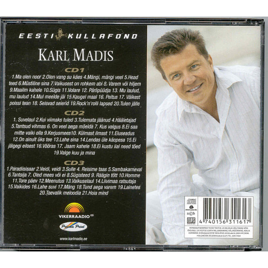 Карл Мадис / Karl Madis. Eesti kullafond. 3CD-box Карл Мадис / Karl Madis. Eesti kullafond. 3CD-box