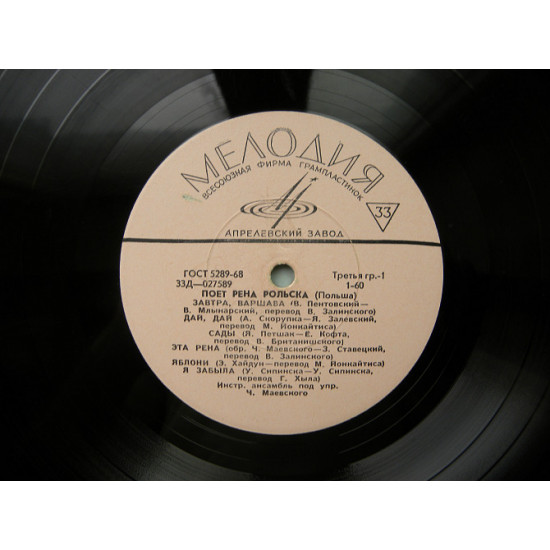 Vinil Rena Rolska Vinil Rena Rolska 