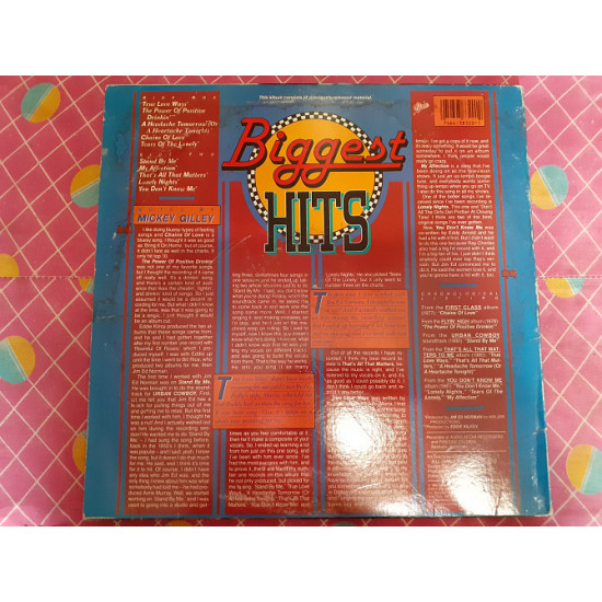 Виниловая пластинка LP Mickey Gilley - Biggest Hits Виниловая пластинка LP Mickey Gilley - Biggest Hits