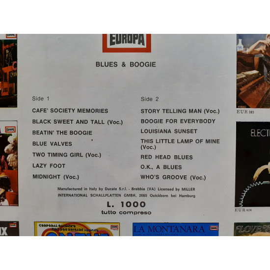 Vinyl record of LP Miriam Klein, Oscar Klein, Henry Chaix, Bob Carter, Hans Peter Giger – Blues Vinyl record of LP Miriam Klein, Oscar Klein, Henry Chaix, Bob Carter, Hans Peter Giger – Blues