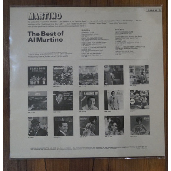 LP AL Martino - The Best, CapitolEMI Germany LP AL Martino - The Best, CapitolEMI Germany