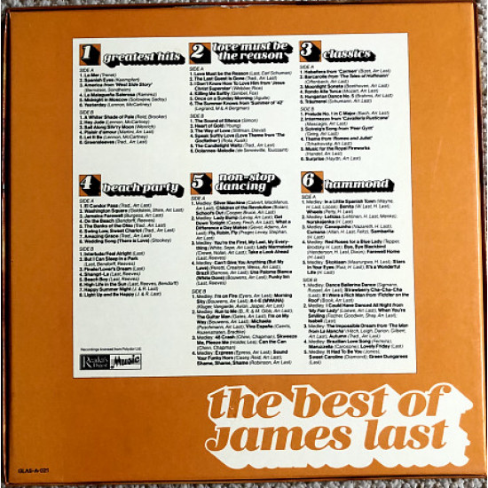James Last - The Best Of James Last 6 Lp Polydor Made in UK James Last - The Best Of James Last 6 Lp Polydor Made in UK