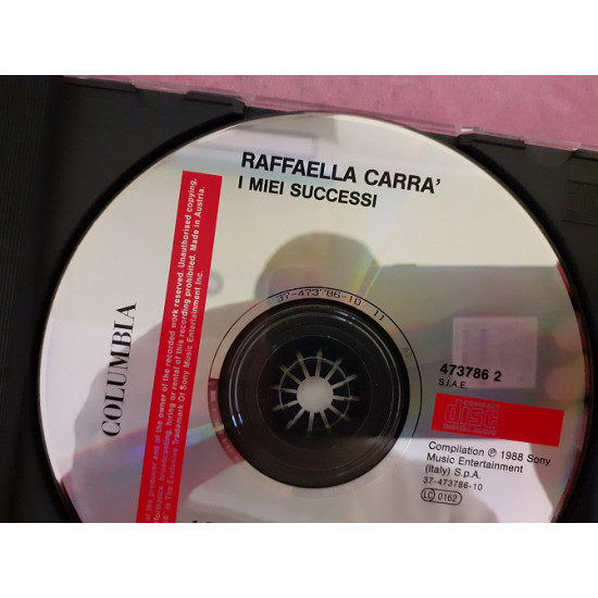 Compact disk signature CD Raffaella Carrà – I Miei Successi Compact disk signature CD Raffaella Carrà – I Miei Successi
