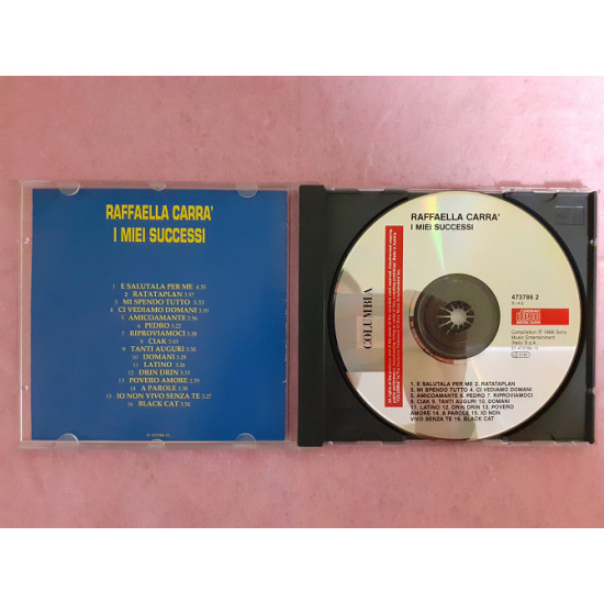 Compact disk signature CD Raffaella Carrà – I Miei Successi Compact disk signature CD Raffaella Carrà – I Miei Successi
