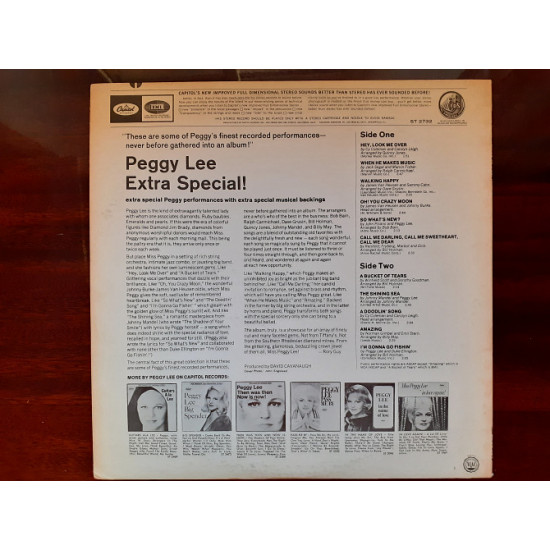 Vinyl record of LP Peggy Lee – Extra Special! Vinyl record of LP Peggy Lee – Extra Special!