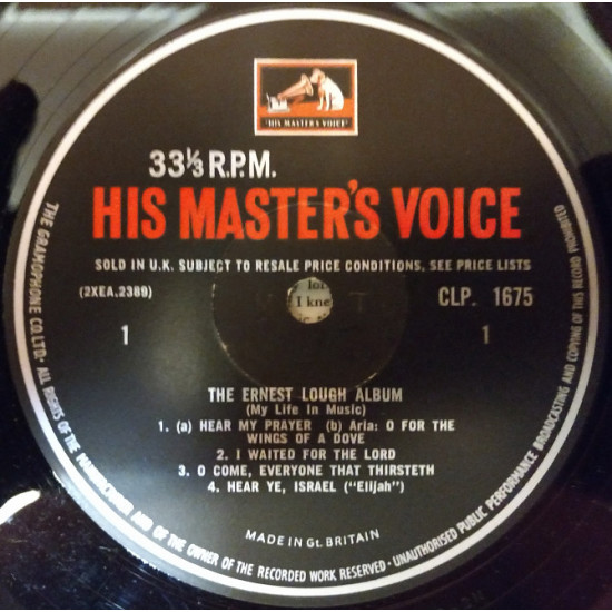 The Ernest Lough-My Life In Music 1961, 1963 (UK 1964) [EX/EX-]