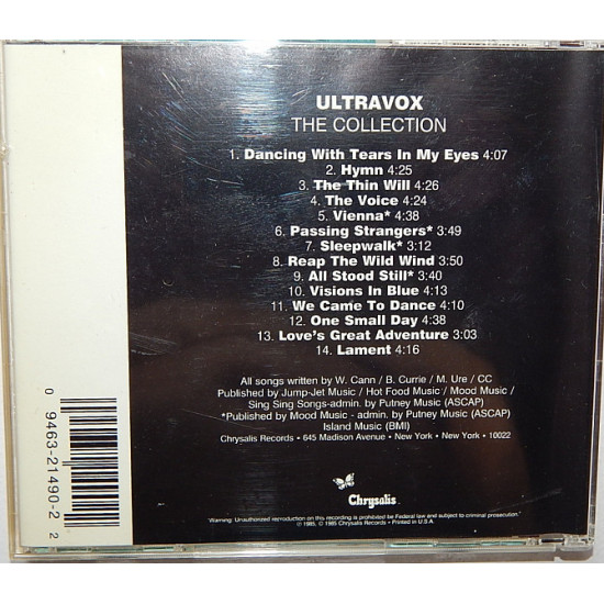 ULTRAVOX-The COLLECTION /фірма/ ULTRAVOX-The COLLECTION /фірма/
