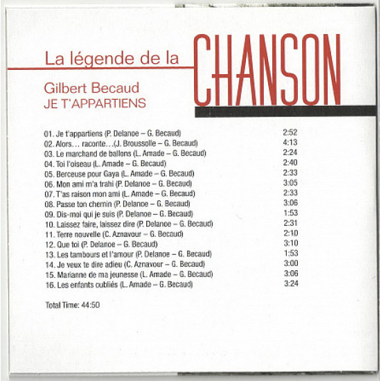 CD Gilbert Becaud CD Gilbert Becaud
