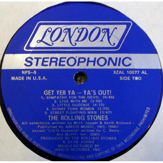 The Rolling Stones – Get Yer Ya-Ya's Out! (70, US, NPS-5, AMRC Pressing) The Rolling Stones – Get Yer Ya-Ya's Out! (70, US, NPS-5, AMRC Pressing)