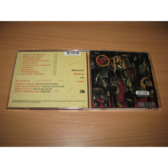 SLAYER - Reign In Blood (1994 American MISPRINT, USA) SLAYER - Reign In Blood (1994 American MISPRINT, USA)