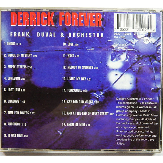 DERRICK FOREVER - FRANK DUVAL & ORCHESTRA DERRICK FOREVER - FRANK DUVAL & ORCHESTRA