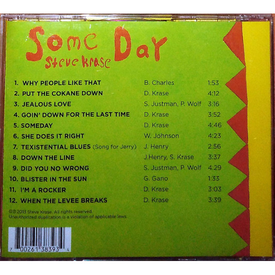 Steve Krase – Some Day (2013)(blues) Steve Krase – Some Day (2013)(blues)