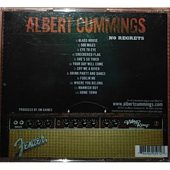 Albert Cummings – No Regrets (2012)(Blues) Albert Cummings – No Regrets (2012)(Blues)