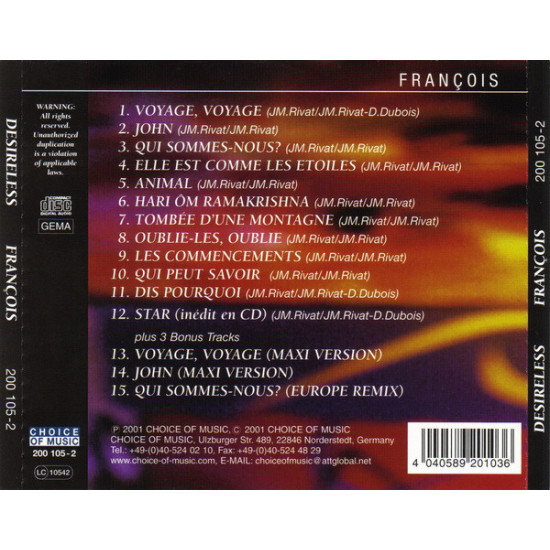 Desireless – François Desireless – François