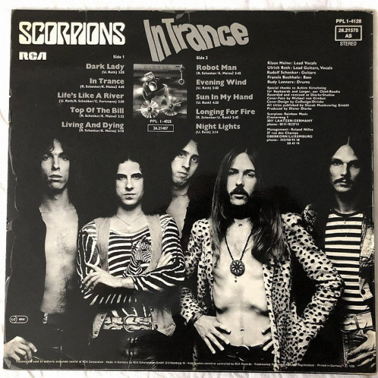 Scorpions, 1975, Ger, NM/NM, lp Scorpions, 1975, Ger, NM/NM, lp