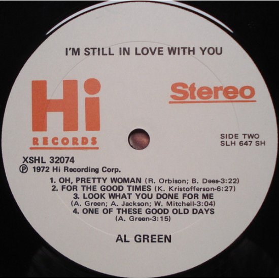 Al Green – I'm Still In Love With You Al Green – I'm Still In Love With You