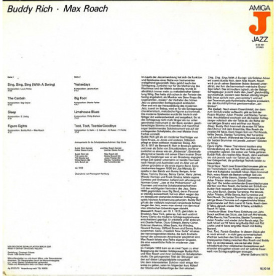 Buddy Rich Max Roach Buddy Rich Max Roach