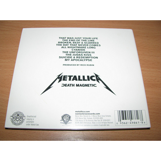 METALLICA - Death Magnetic (2008 Warner Bros, DIGI, 1st press, USA) METALLICA - Death Magnetic (2008 Warner Bros, DIGI, 1st press, USA)