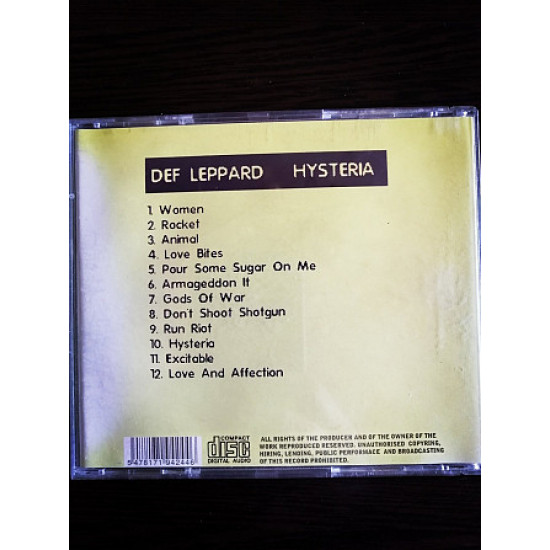 Def Leppard Histeria Def Leppard Histeria