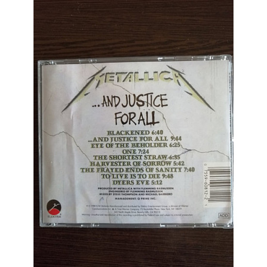 Metallica And Justice for all Metallica And Justice for all