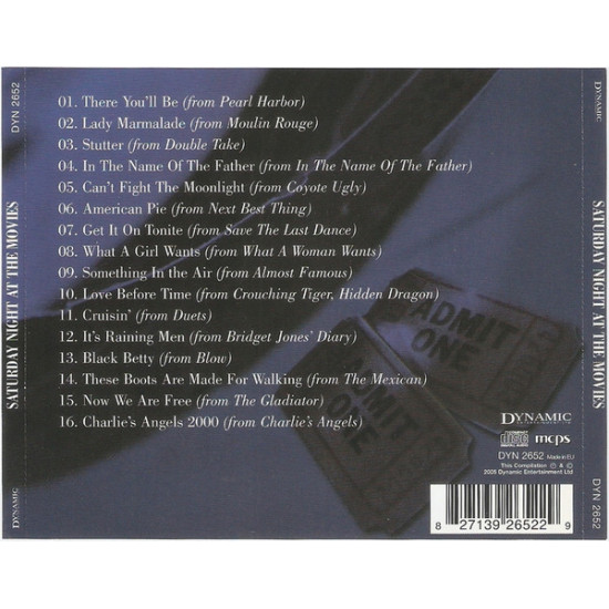 Unknown Artist – Saturday Night At The Movies Unknown Artist – Saturday Night At The Movies