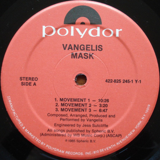 Vangelis – Mask Vangelis – Mask