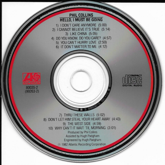 Phil Collins – Hello, I Must Be Going! (1990, USA) Phil Collins – Hello, I Must Be Going! (1990, USA)