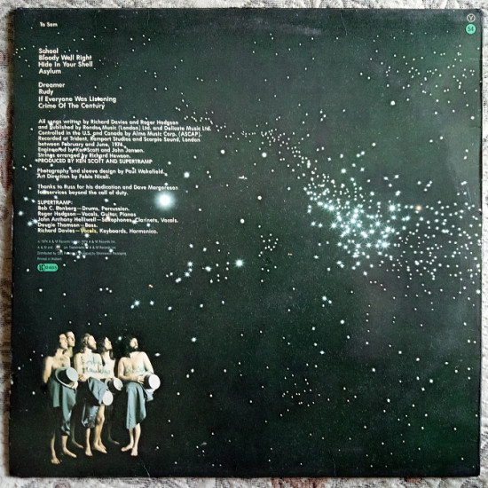 Supertramp 1974 Crime of the Century (Holland) EX/EX Supertramp 1974 Crime of the Century (Holland) EX/EX