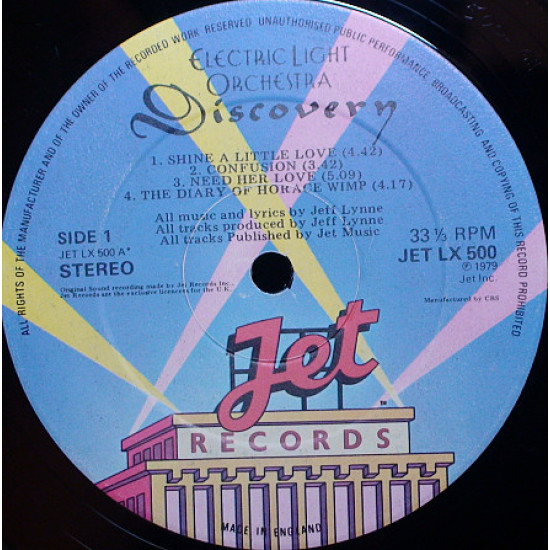 ELECTRIC LIGHT ORCHESTRA 1979 ''Discovery'' ELECTRIC LIGHT ORCHESTRA 1979 ''Discovery''