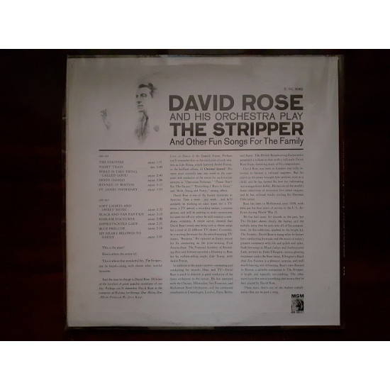 Вінілова платівка LP David Rose And His Orchestra - The Stripper and Other Fun Songs For The Famil Вінілова платівка LP David Rose And His Orchestra - The Stripper and Other Fun Songs For The Famil