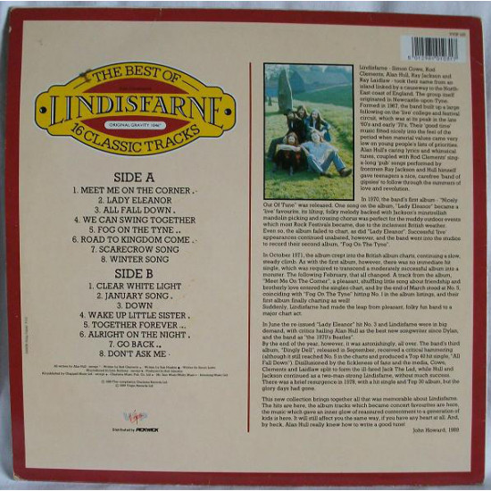 Lindisfarne – The Best Of Lindisfarne - 16 Classic Tracks Lindisfarne – The Best Of Lindisfarne - 16 Classic Tracks