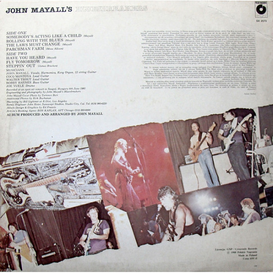 John Mayalls Bluesbreakers - Live In Concert John Mayalls Bluesbreakers - Live In Concert