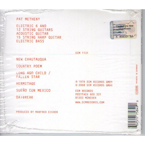 Pat Metheny – New Chautauqua, 1979, ECM Pat Metheny – New Chautauqua, 1979, ECM