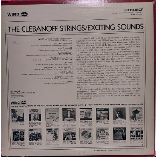 The Clebanoff Strings - Exciting Sounds The Clebanoff Strings - Exciting Sounds