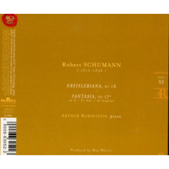 Schumann *, Arthur Rubinstein – Kreisleriana, Fantasia Schumann *, Arthur Rubinstein – Kreisleriana, Fantasia